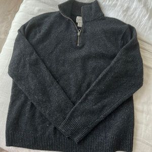 Rugged Merino Wool Half Zip - J CREW